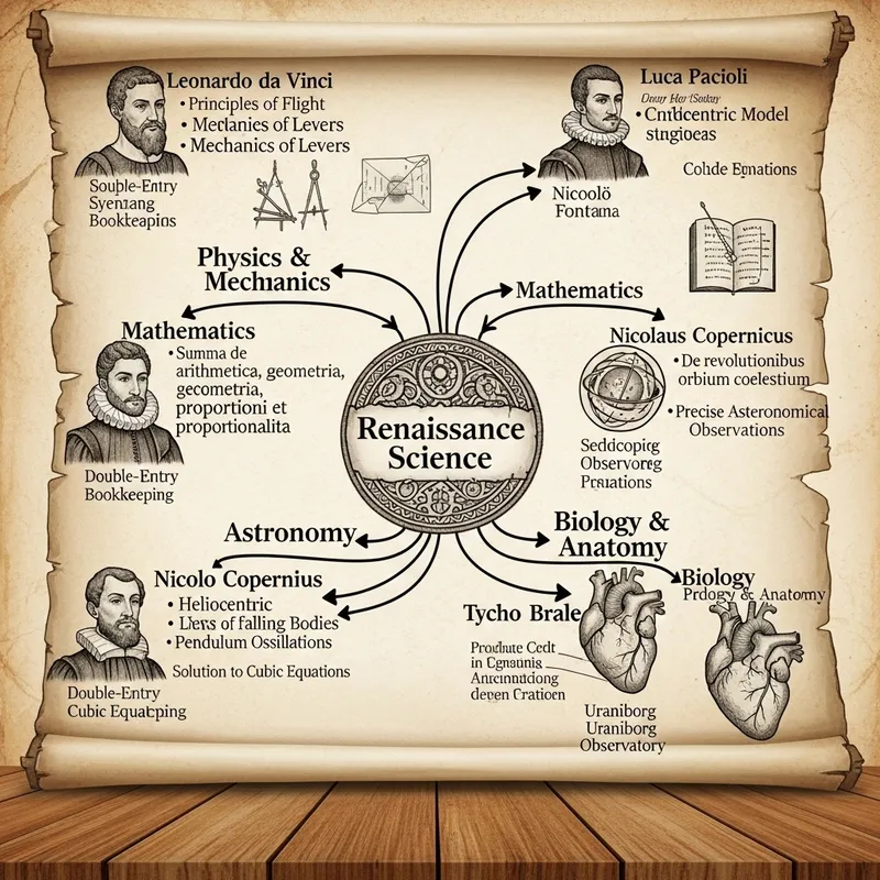 Renaissance Science Contributions: Concept Map