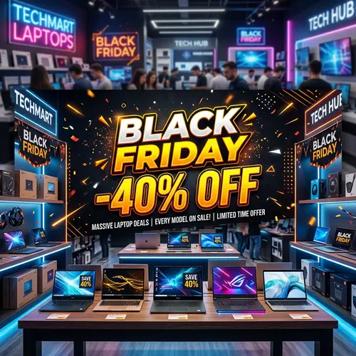 Black Friday Laptop Sale - 40% Off Deals
