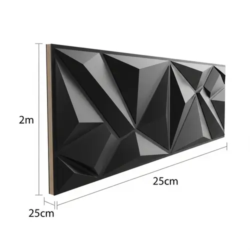 Sleek 3D Rectangular Panel | Geometric Design for Interior Spaces