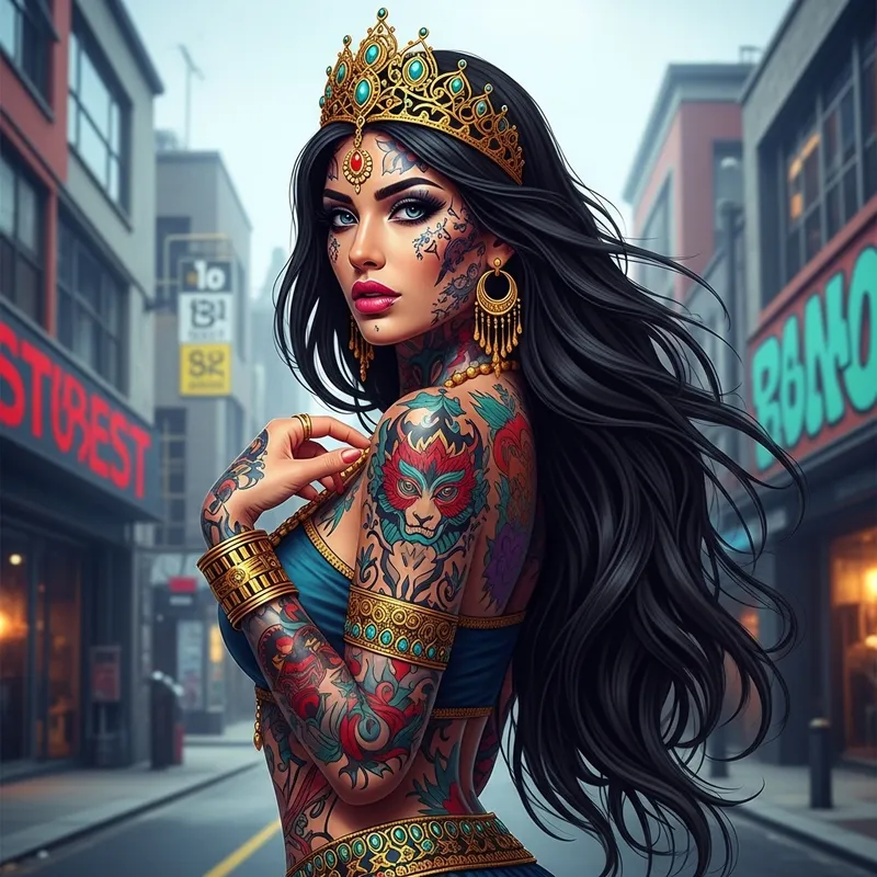Jasmine Street Gangster: Exotic Tattoos & Fierce Beauty