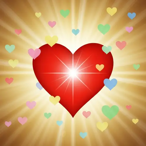 Abstract Representation of Love | Vibrant Heart Symbol