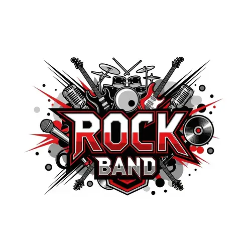Rock Band Logo Design - Bold & Edgy Music Symbol Design