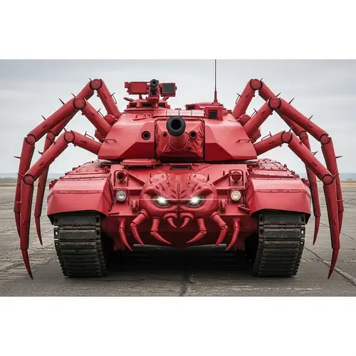 Red Spider Tank - Unique and Menacing War Machine