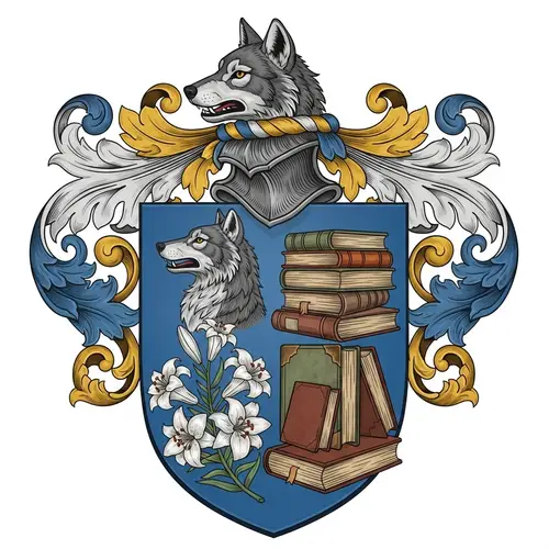 Elegant 1800s Style Coat of Arms Design