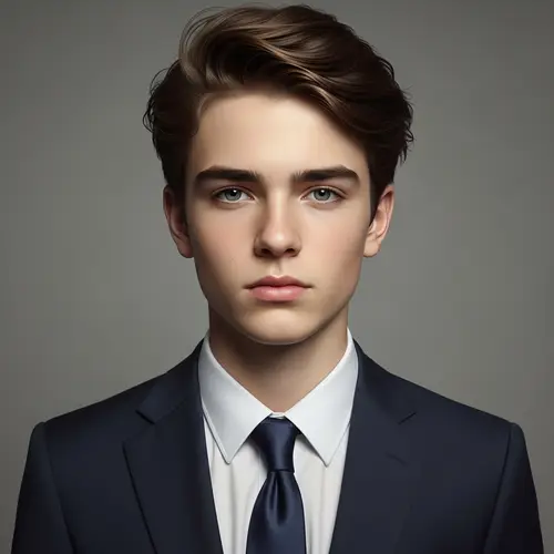 Professional NFT Artwork Depicting Teenage Boy