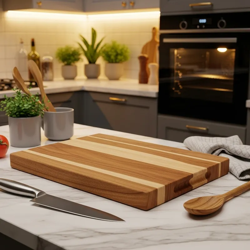 Rustic Acacia Cutting Board in Kitchen Room | Elegant Decor