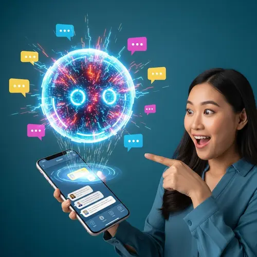 Energetic AI Entity for Multimedia Messaging | Exquisite Colors