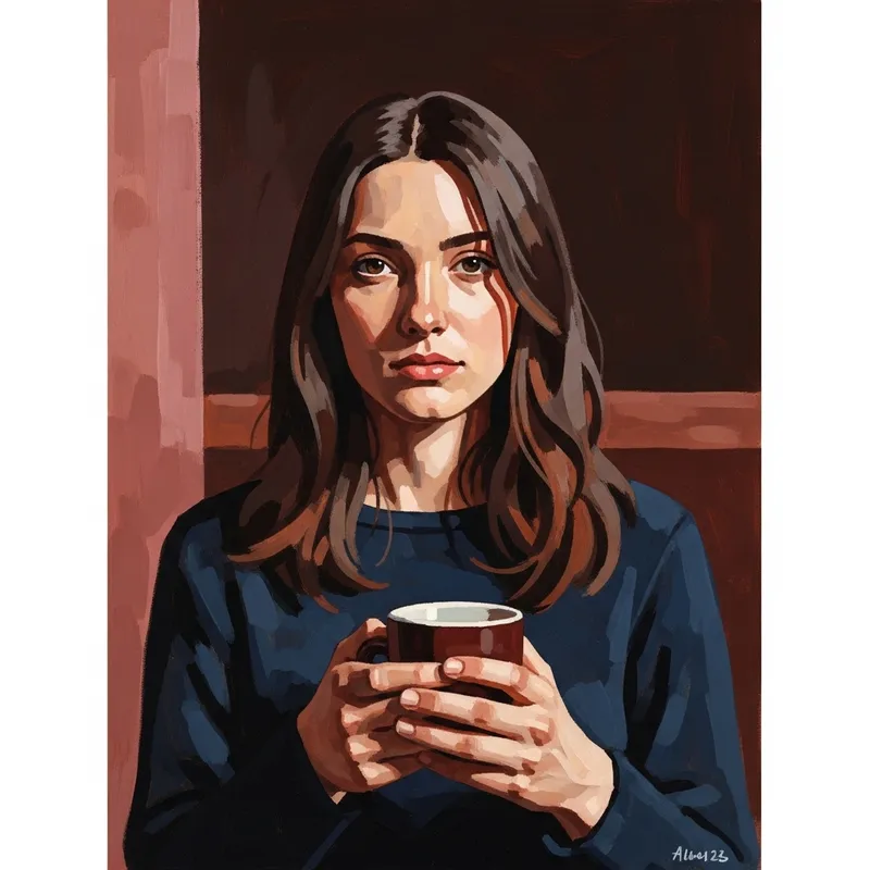 Impressionism in Gouache: A Bold Modern A4 Artwork