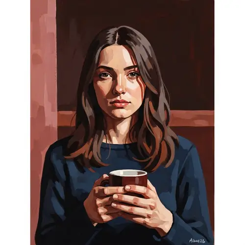 Impressionism in Gouache: A Bold Modern A4 Artwork