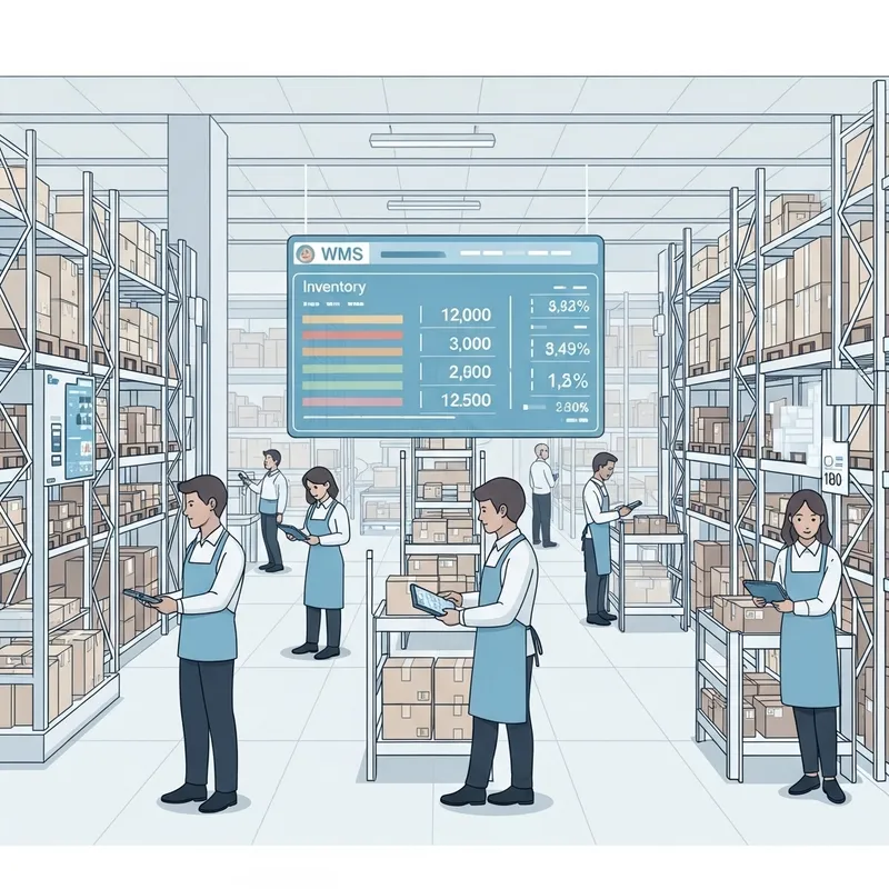 WMS-Driven Warehouse Efficiency, Minimalist Design