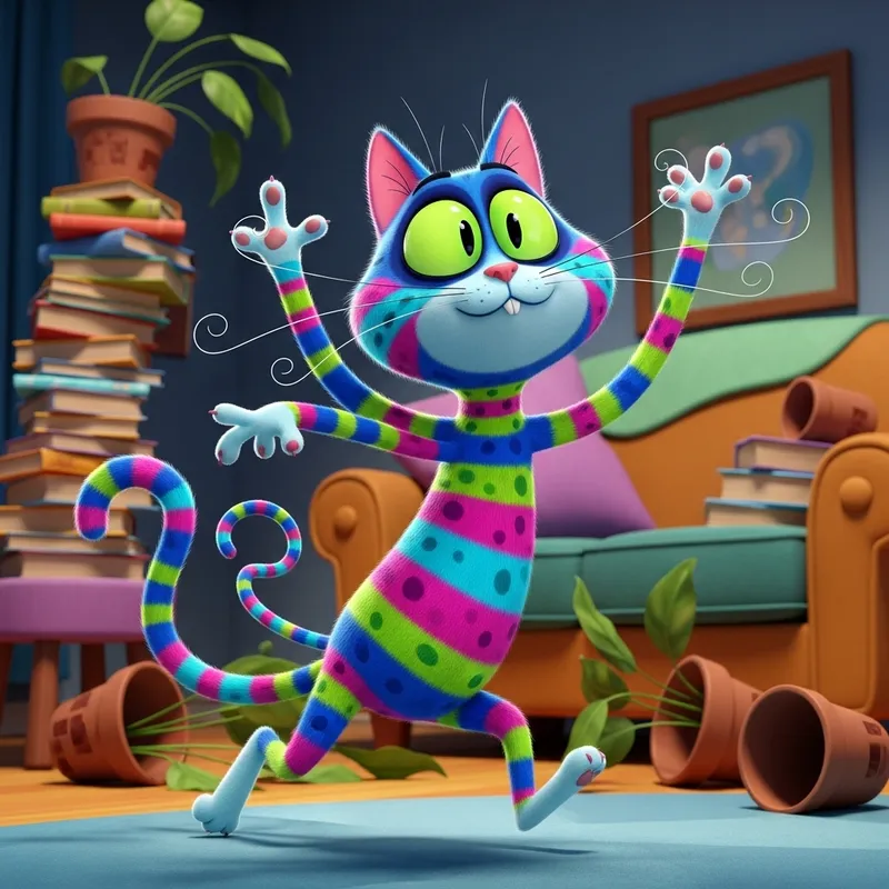 Playful and Energetic Cat | Wild Antics Displayed