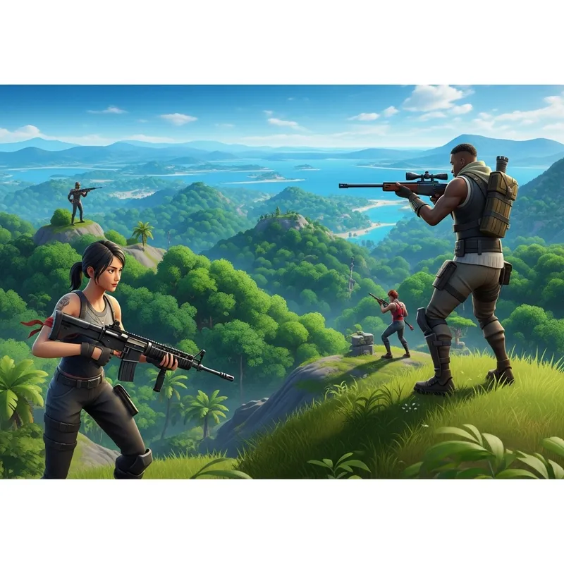 Epic Free Fire Battle: Island Clash of Diversity