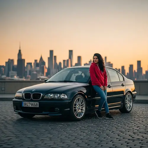 BMW E46 & South Asian Beauty at Sunset