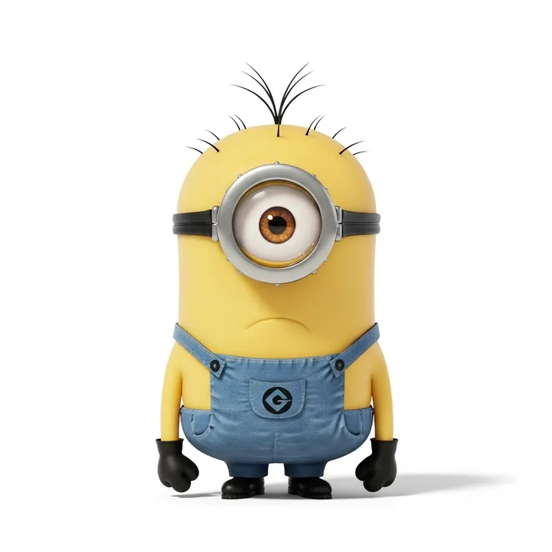 Sad Minion Character from Despicable Me: Expressing Melancholy