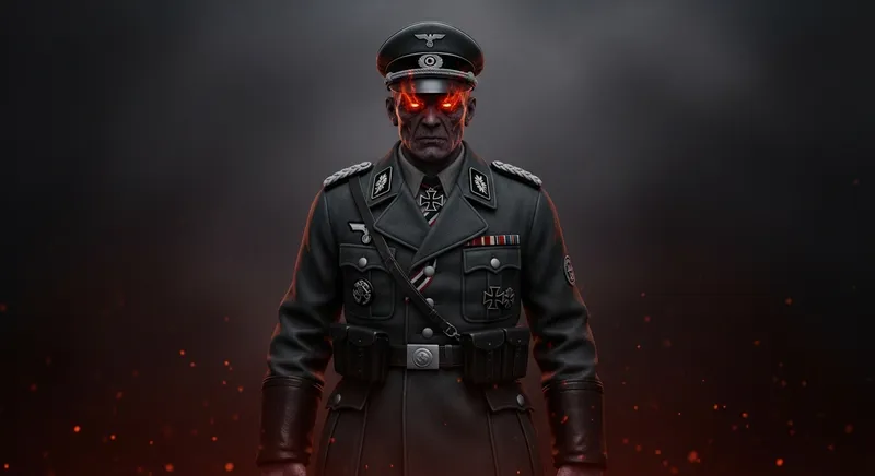 WW2 Demon German Enforcer - Chilling Supernatural Presence WW2 Demon German Enforcer - Chilling Supernatural Presence