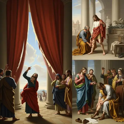 Spiritual Revelation: Meaning of the Torn Veil in Crucifixion Scene