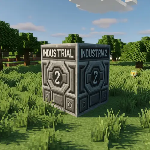 Industrial Craft 2 Block Render in Sandbox Environment