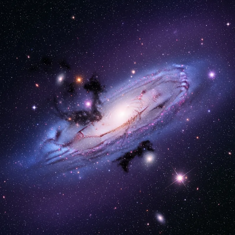 Starlit Galaxy Abstract Artwork