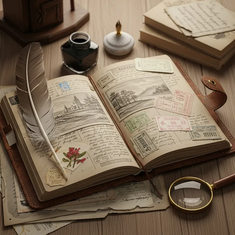 Vintage Travel Journal: Unveiling Handwritten Notes & Keepsakes