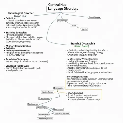 Language Disorders Mind Map: Definitions & Strategies for Educators