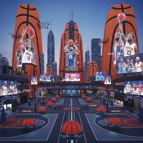 Futuristic Basketball Themed City | Hoop Dreams Metropolis