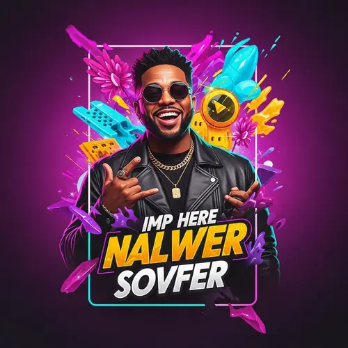 Charismatic Host YouTube Video Thumbnail with Bold Colors