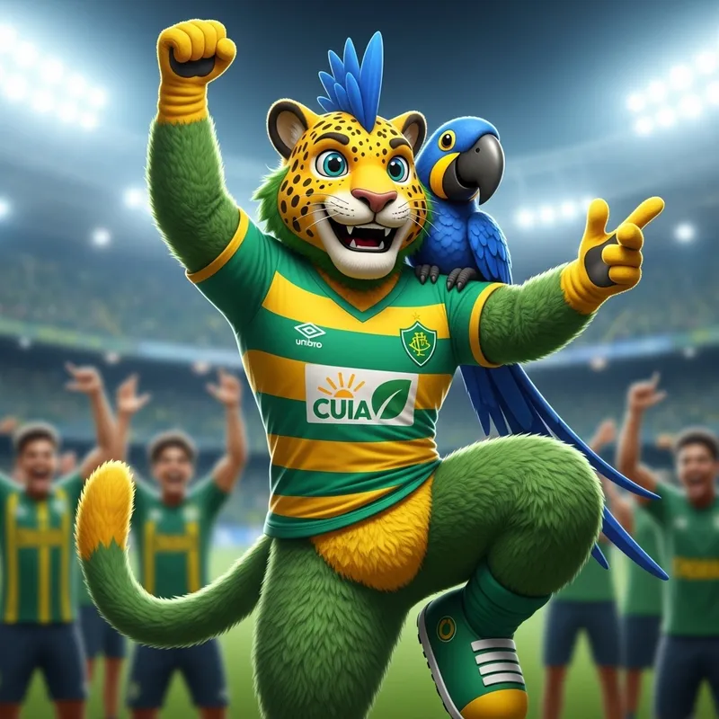 Cuiabá Sports Team Mascot - Local Flora & Fauna Cheerfulness