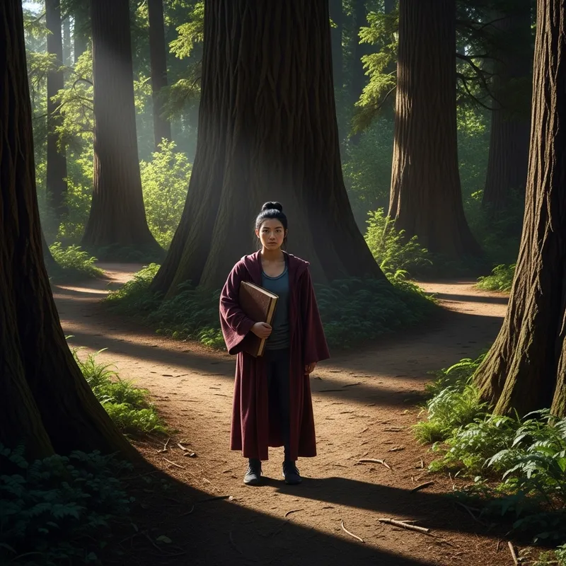 Divergent Paths: Cinematic Forest Scene Divergent Paths: Cinematic Forest Scene