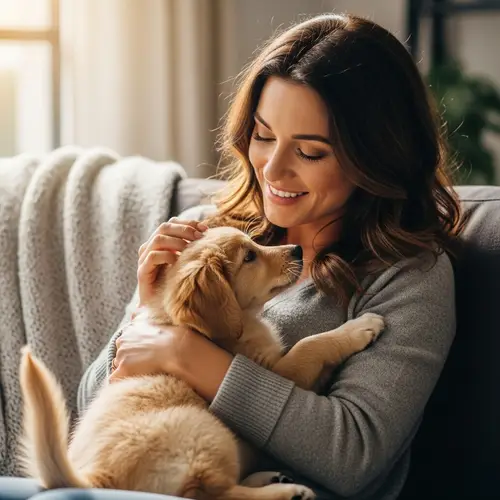 Jennifer Aniston with Cute Puppy: Joyful Moment of Tenderness