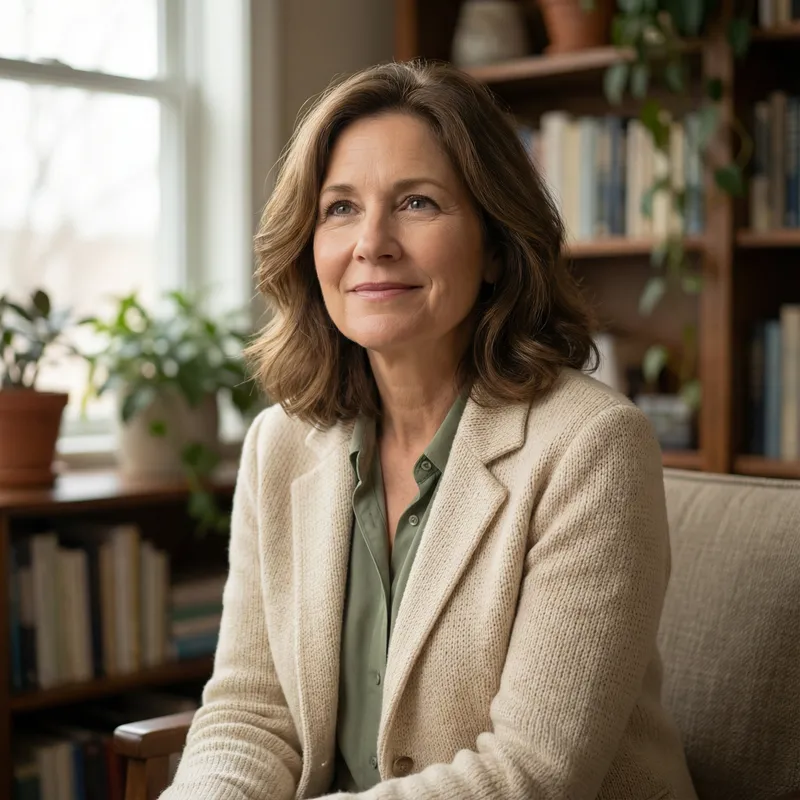 Warm & Approachable Therapist Headshot