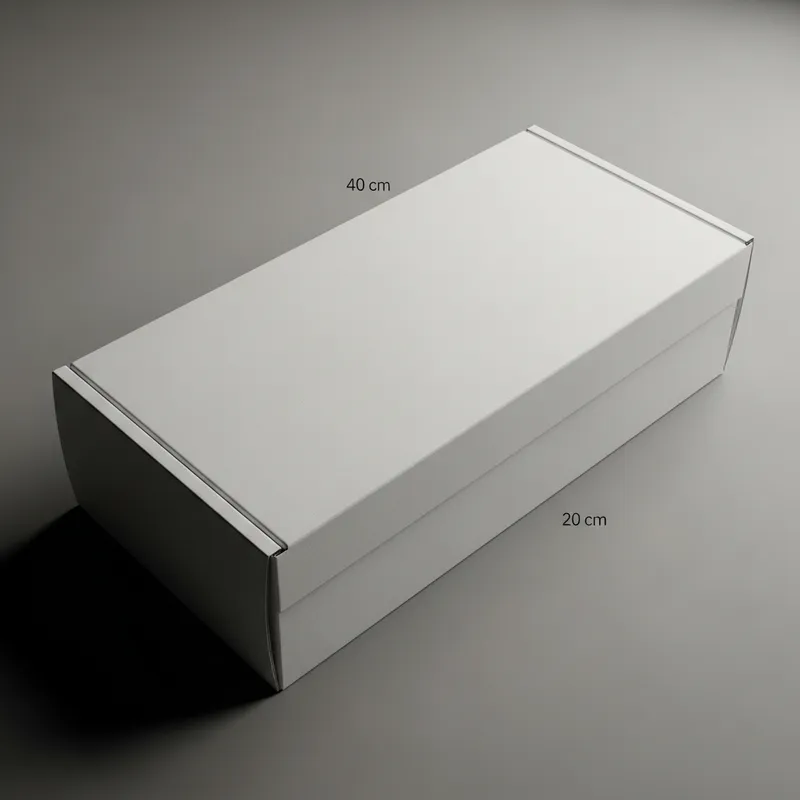 White Box 40x20 cm in Stunning White Finish