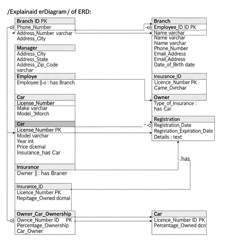 Building a Car Dealership Management Database System: ER Diagram