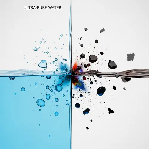 Ultra-Pure Water Chemical Reaction Art | Modern Style