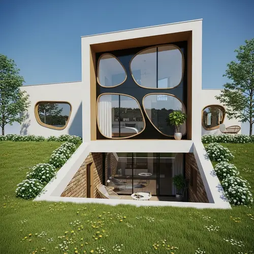 Contemporary 100m2 House with Underground Floor