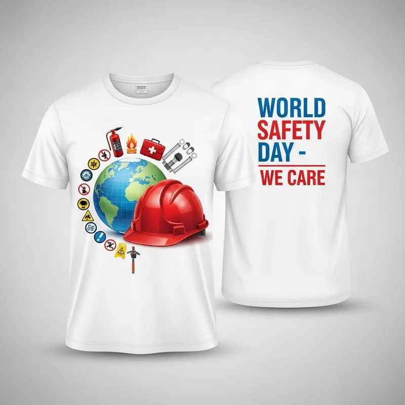 World Safety Day T-Shirt: Company Campaign