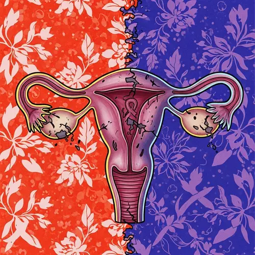 Powerful Abstract Artwork Depicting Endometriosis Pain