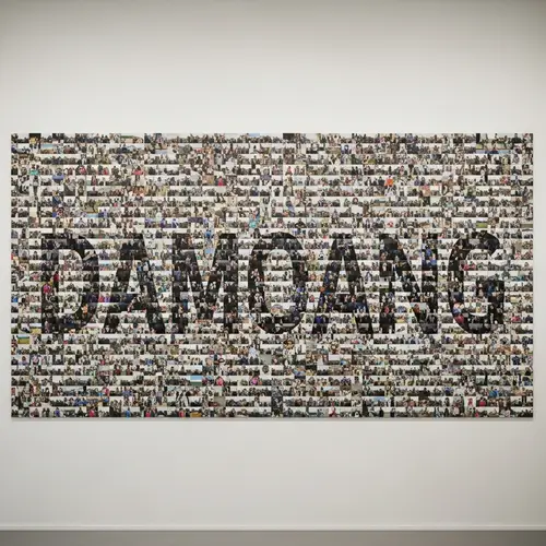Create a Unique Mosaic of 'DAMOANG' from Personal Photos