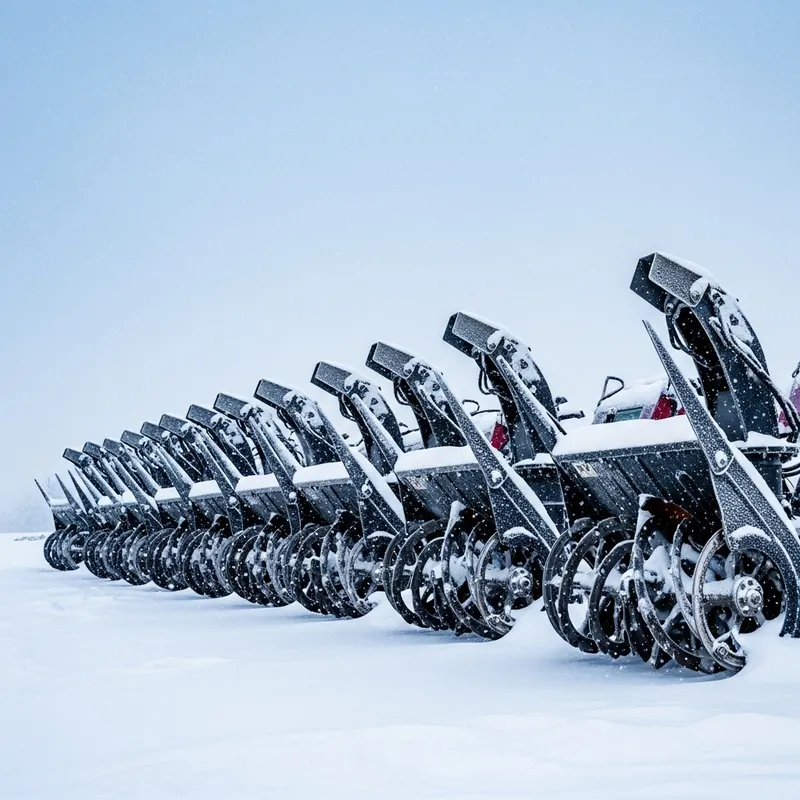 Winter Snow Removal: Rotors in Row
