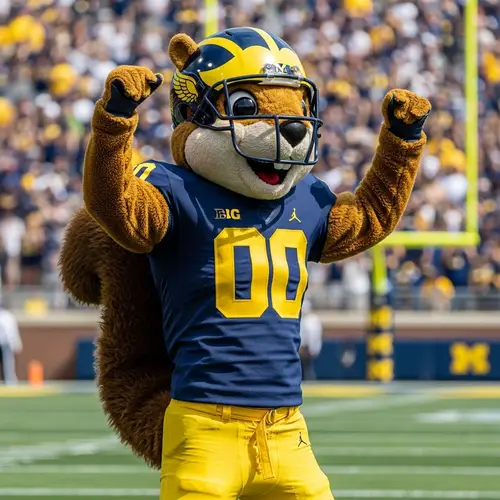 Northwestern University Squirrel Football Mascot