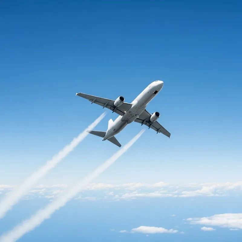 Aeroplane Flying in Blue Sky: A Stunning View