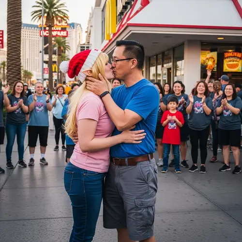 Romantic Moment Outside Taco Bell Cantina