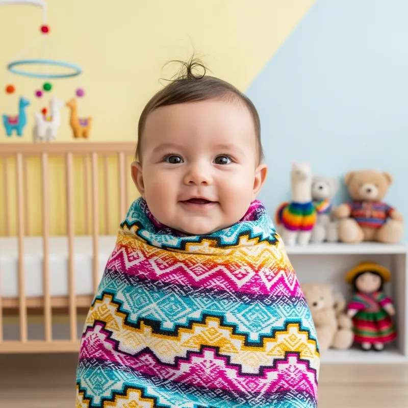 Genera un bebé peruano - Smiling Infant Portrait