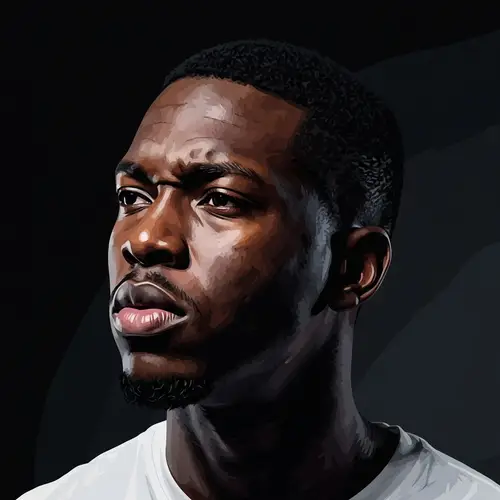 Dramatic Portrait of an African American Man