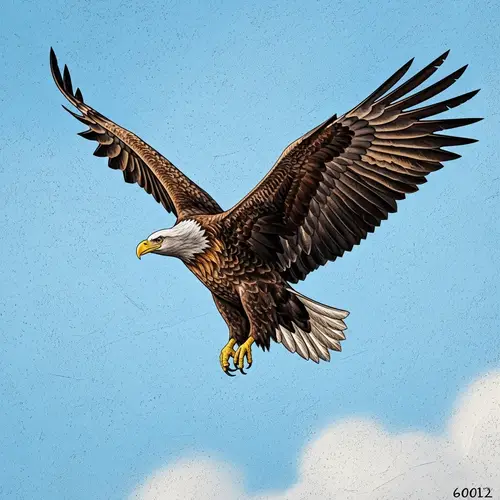 Vibrant Pop Art Majestic Eagle in Flight | National Geographic Photo
