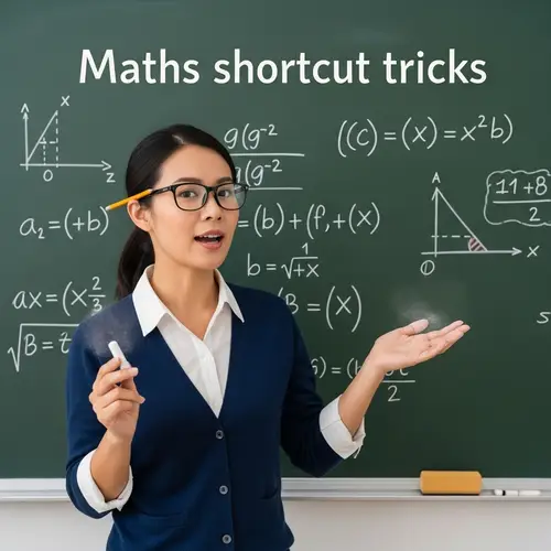 Maths Shortcut Tricks Explained by Enthusiastic Asian Female Teacher