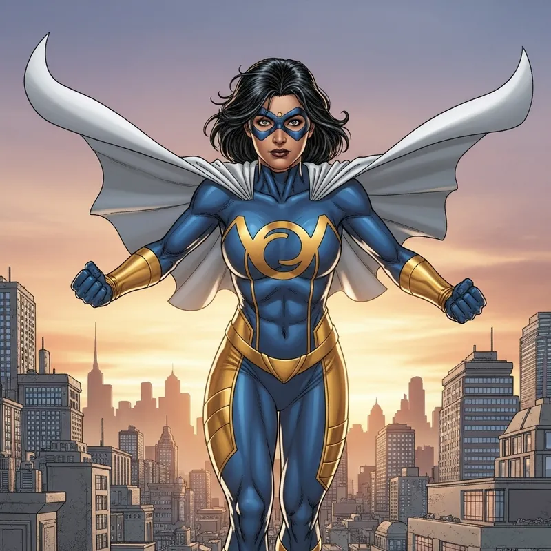 Dynamic Female Superhero | Inspiring Urban Protector