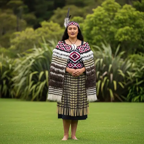 Maori Woman in Traditional Attire | Cultural Splendor