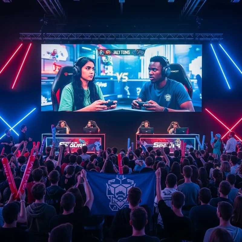 Hyped Video Game Tournament: Tense Strategic Battle Hyped Video Game Tournament: Tense Strategic Battle