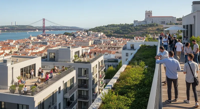 Spectacular City Valley View with Rooftop Greens & Suspension Bridge