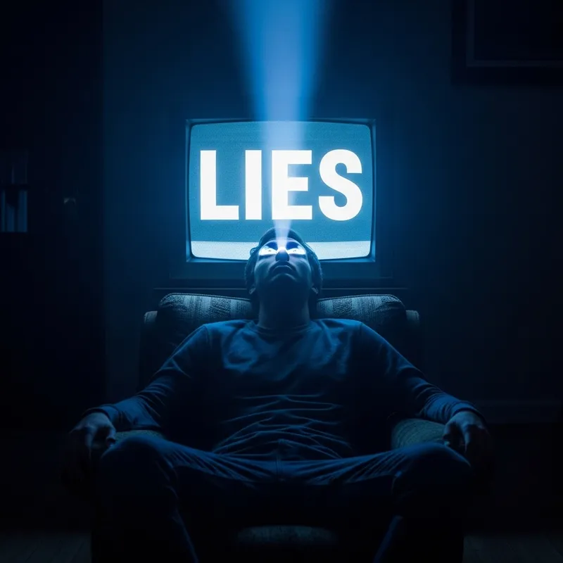 The Enthralling Influence of Media: Eyes Locked on the TV Beam